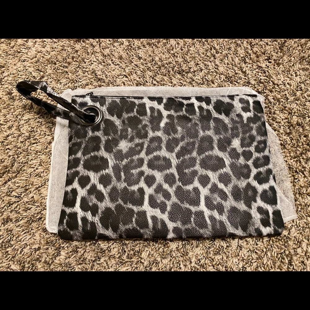 Leopard Wristlet Clutch